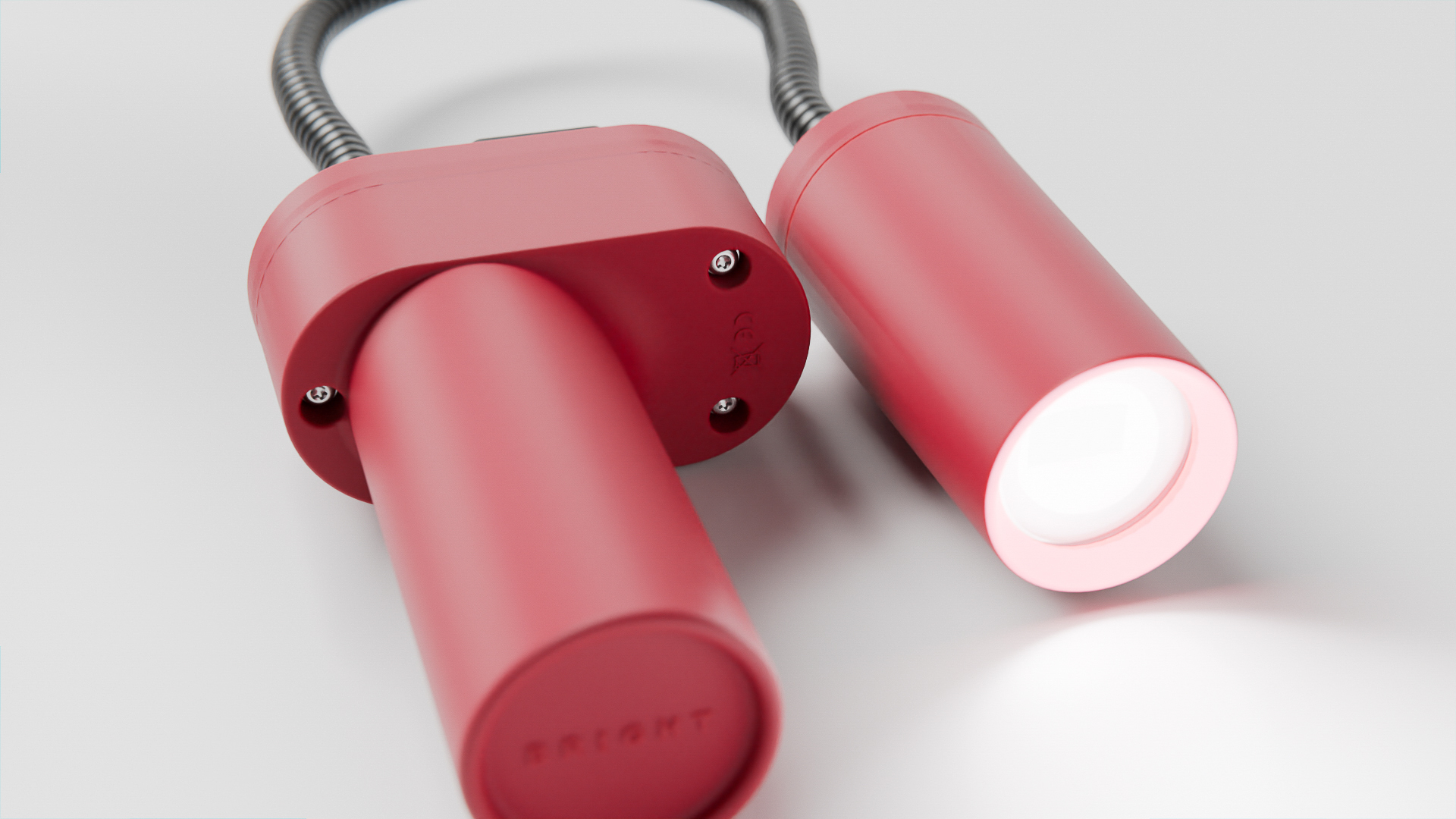 Close up - light and battery unit